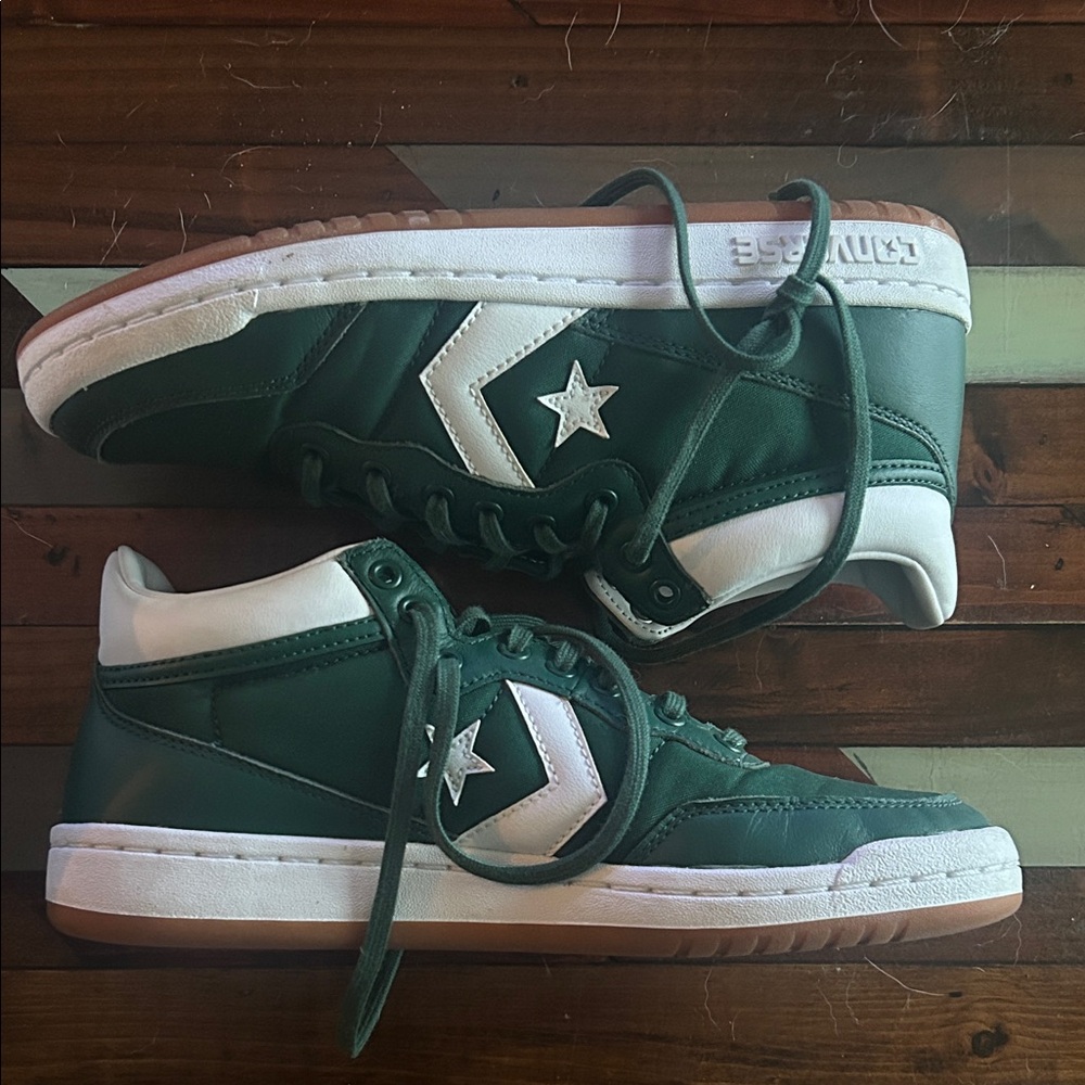 Converse Fastbreak Pro Mids: Green and White